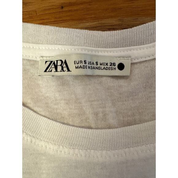 Zara Tshirt Small White - Picture 2 of 4